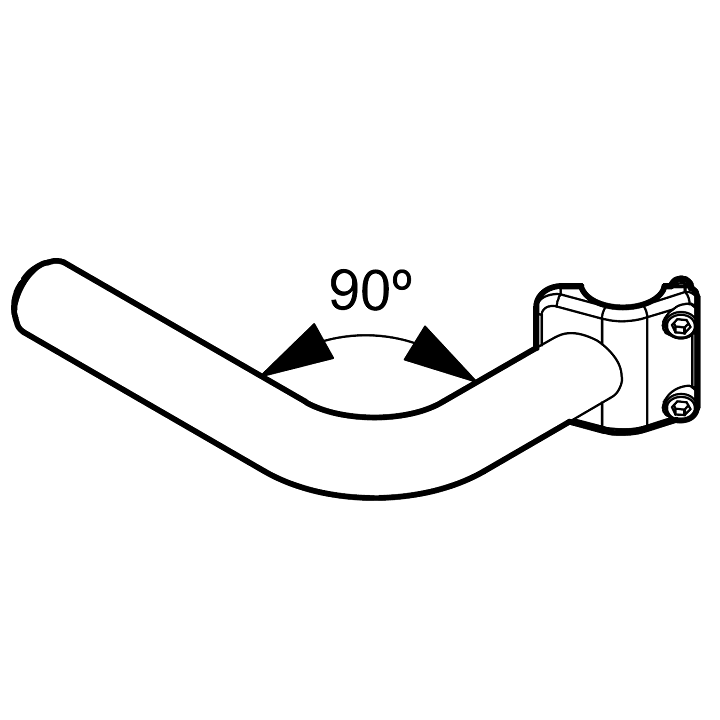 BRAZO PUERTA CURVADO D42 90º R295