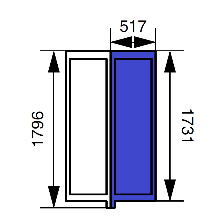 HOJA DERECHA PUERTA DELANTERA SIL RR4