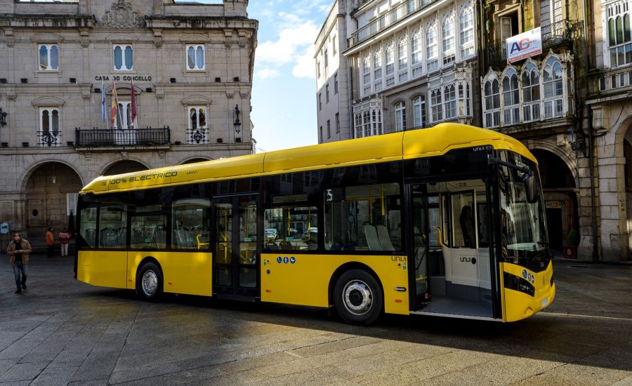 UNVI presenta los nuevos autobuses urbanos 100% eléctricos para la ciudad de Ourense